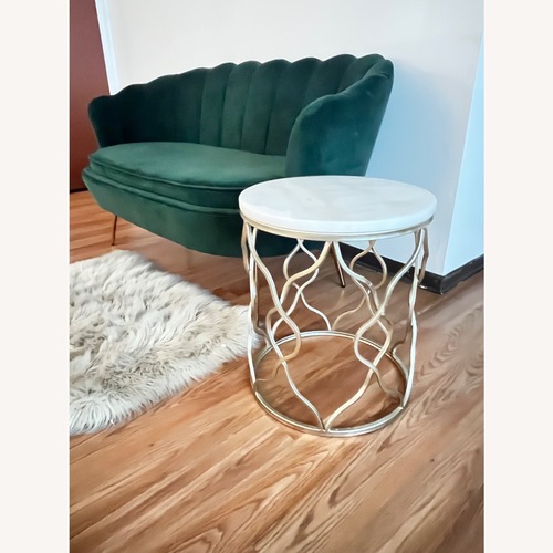 Used Wayfair Green Fabric Loveseat for sale on AptDeco