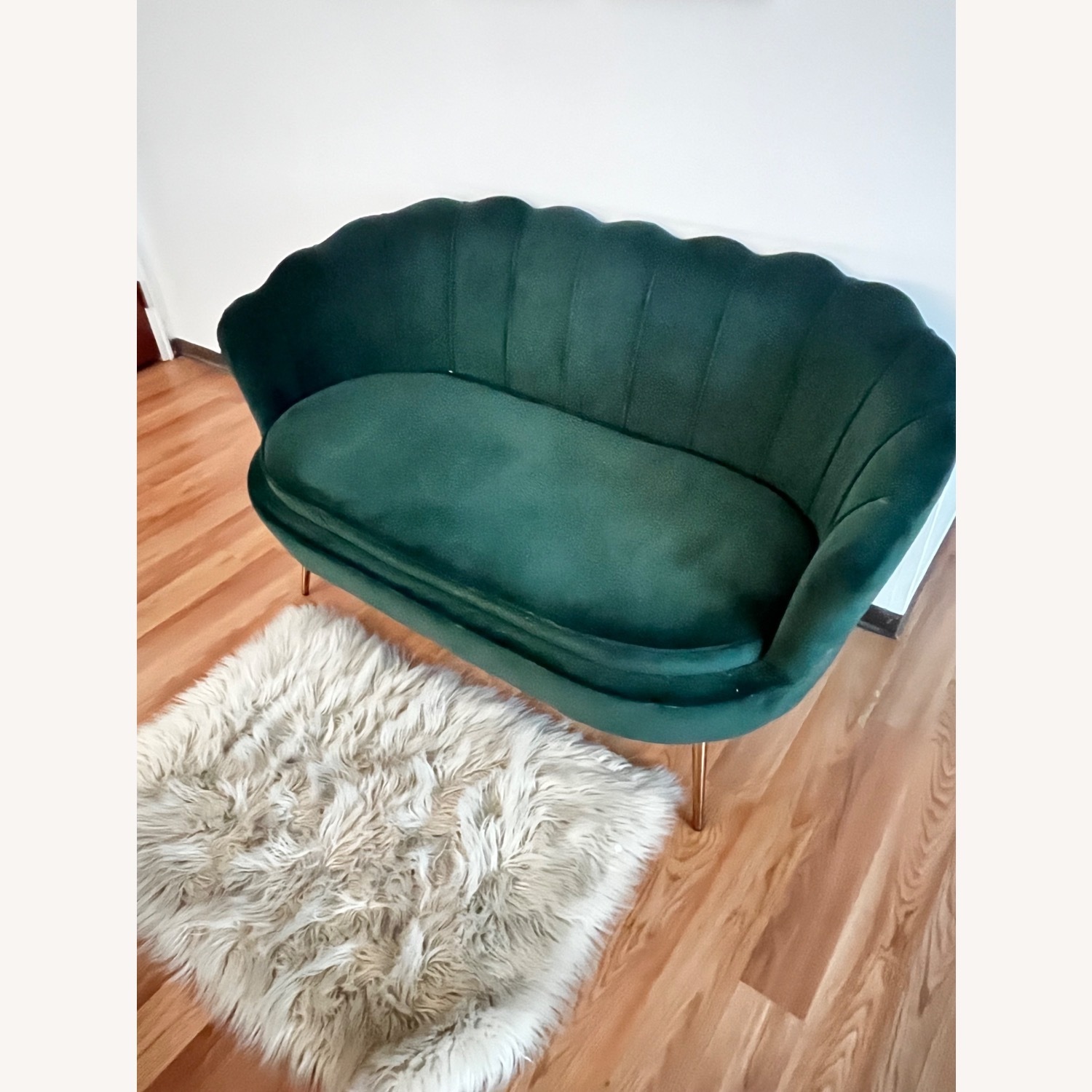 Wayfair Green Fabric Loveseat - image-2