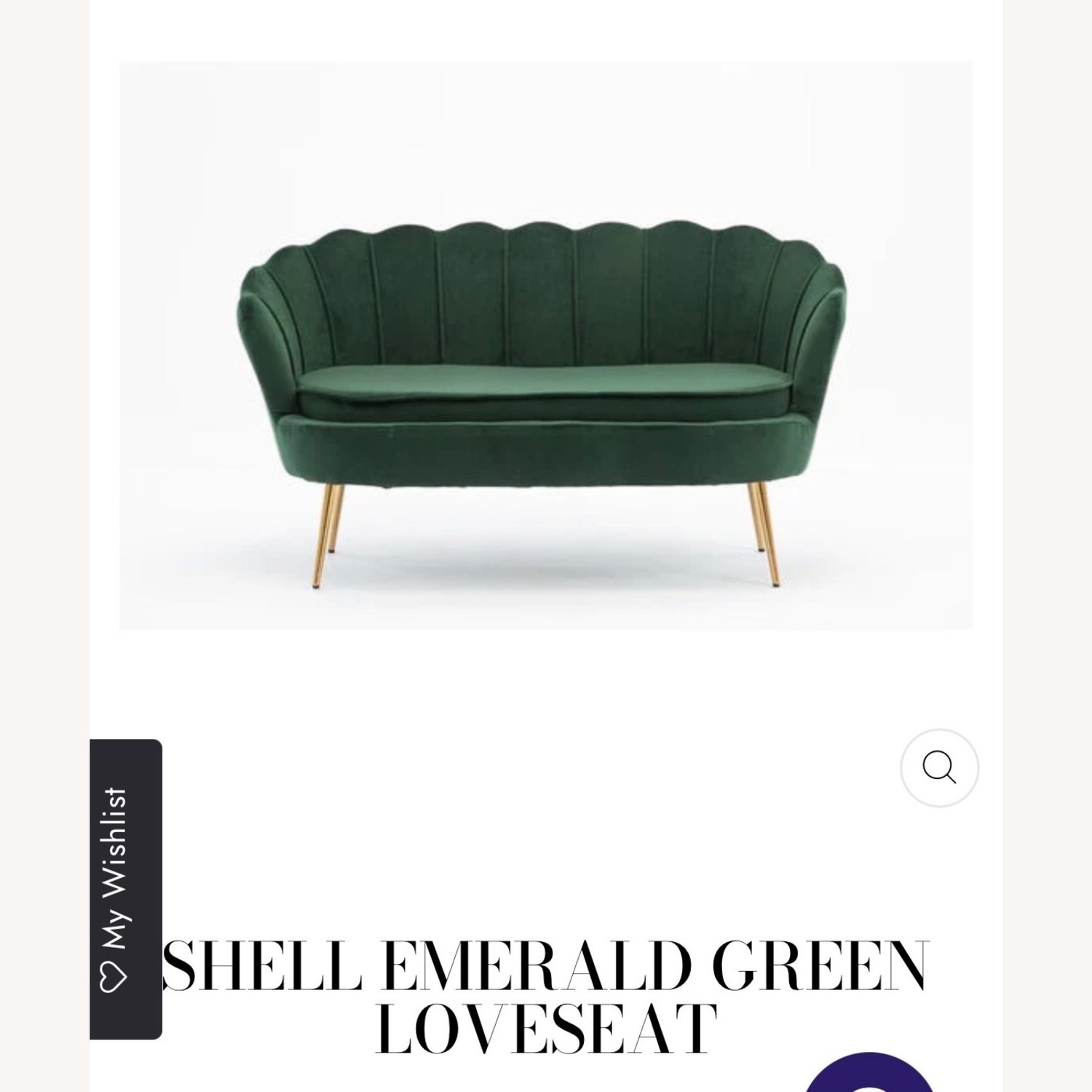 Wayfair Green Fabric Loveseat - image-3