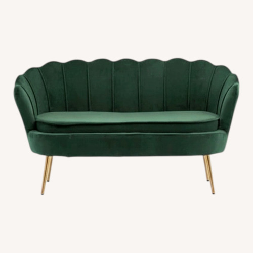 Used Wayfair Green Fabric Loveseat for sale on AptDeco