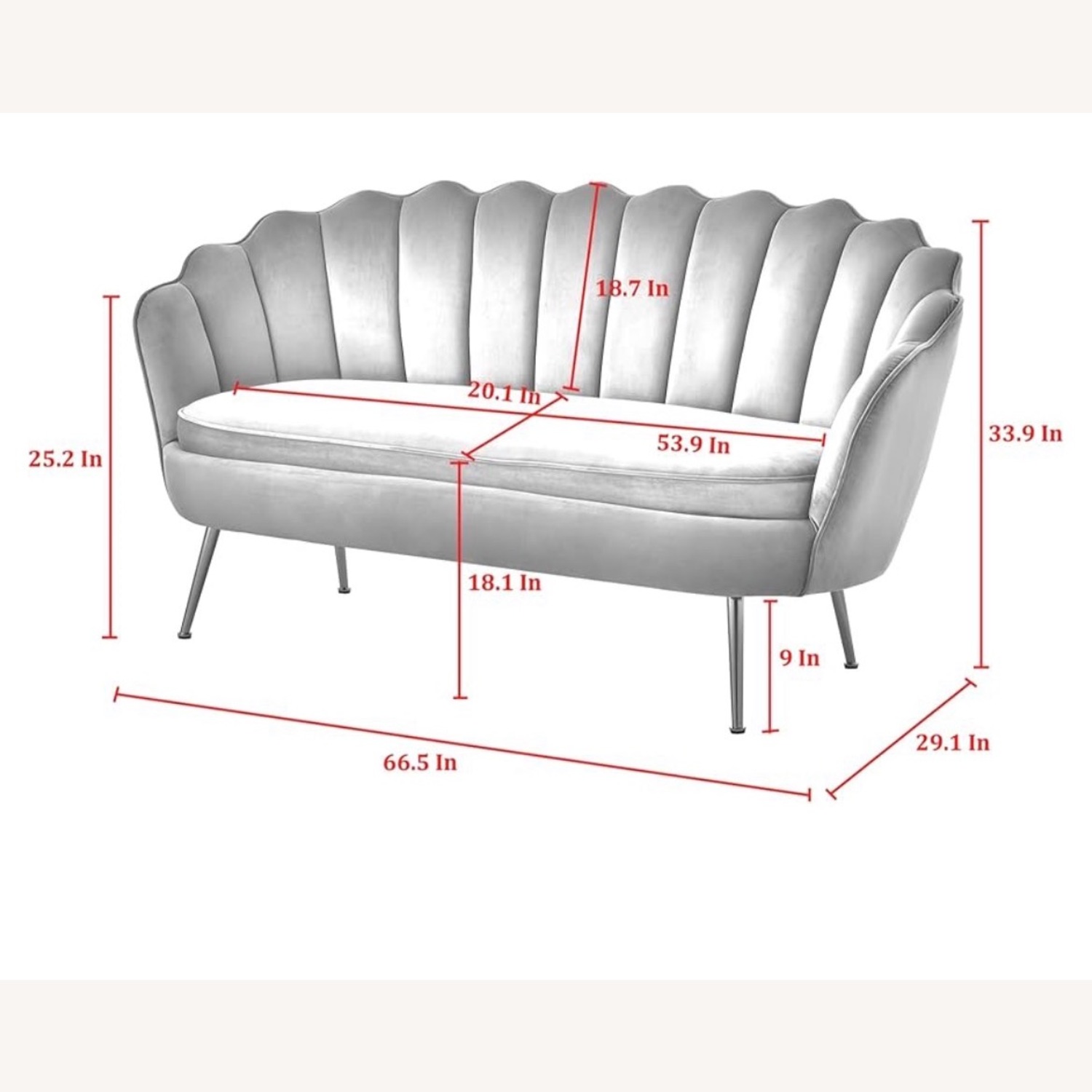 Wayfair Green Fabric Loveseat - image-4