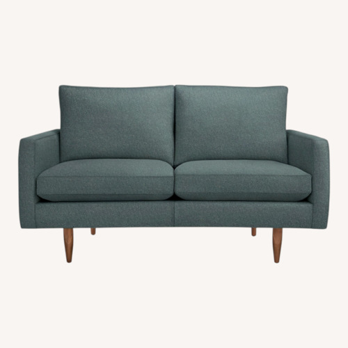 Used Room & Board Jasper Green Fabric Loveseat for sale on AptDeco