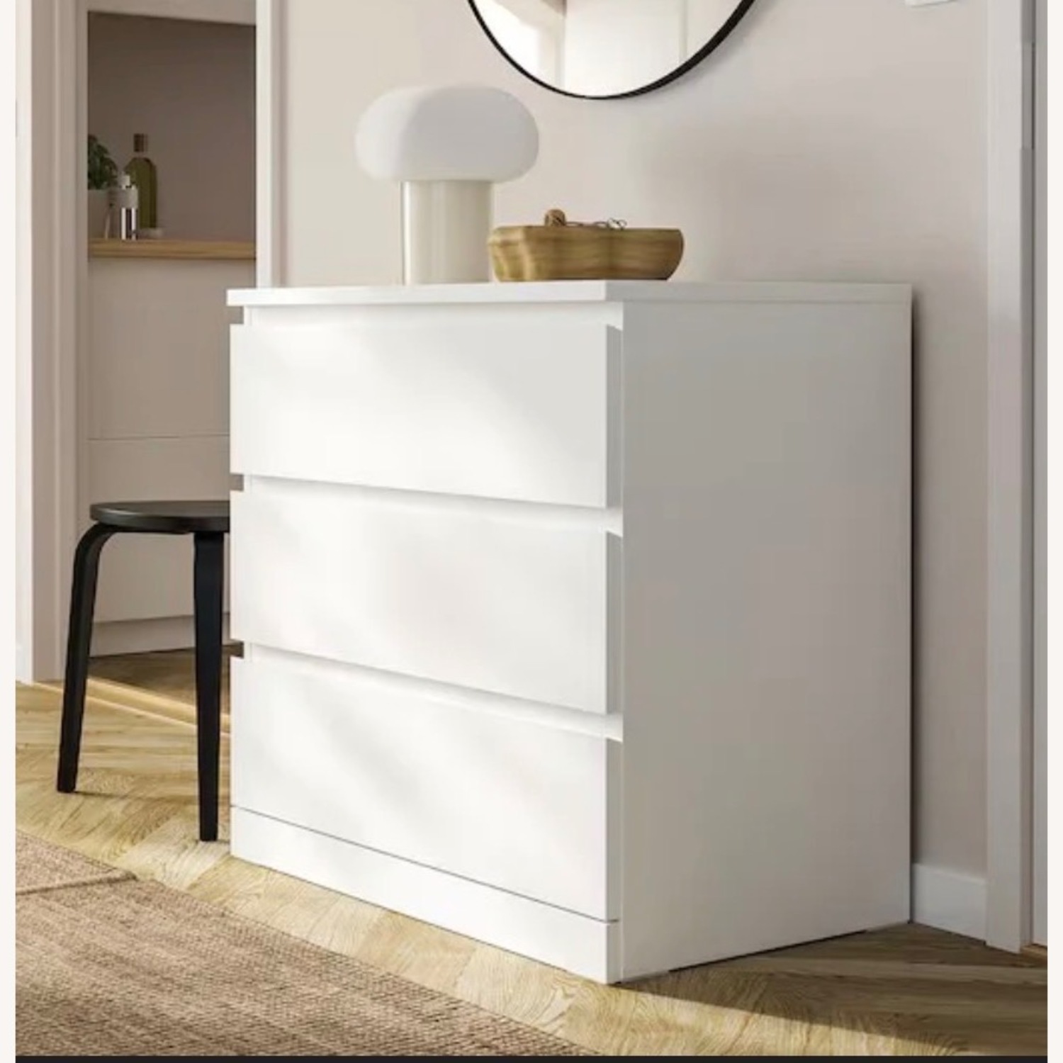 IKEA Malm White Wood Chest - image-3