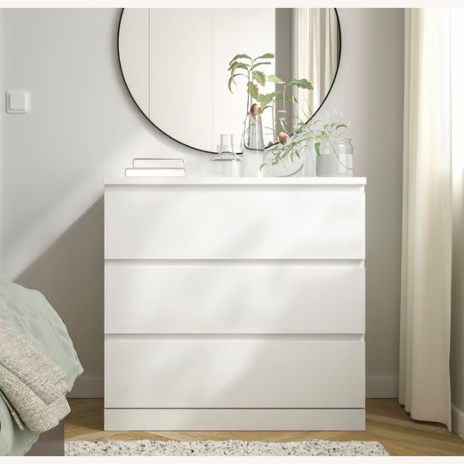 IKEA Malm White Wood Chest - image-2