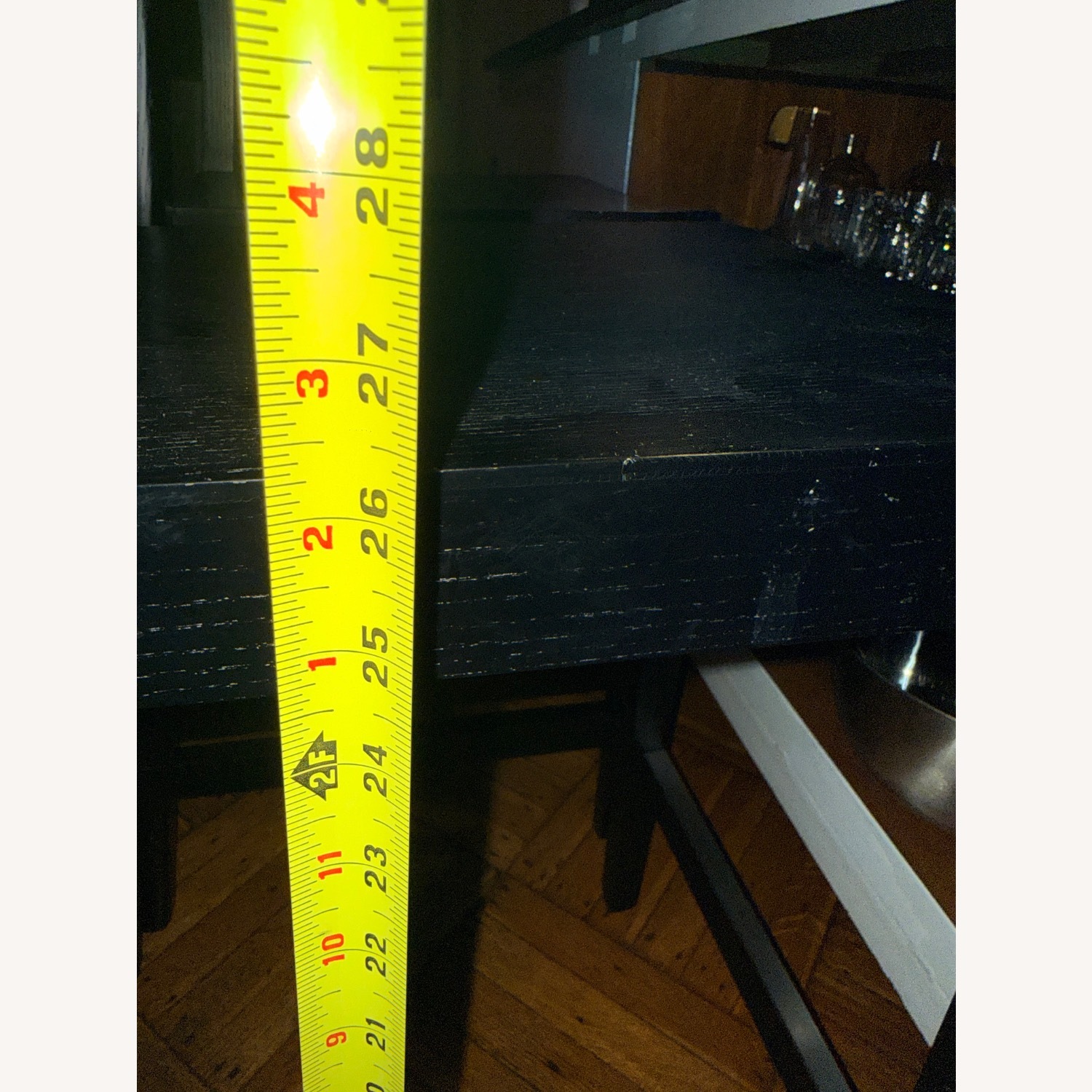 Black Wood Stools - image-9