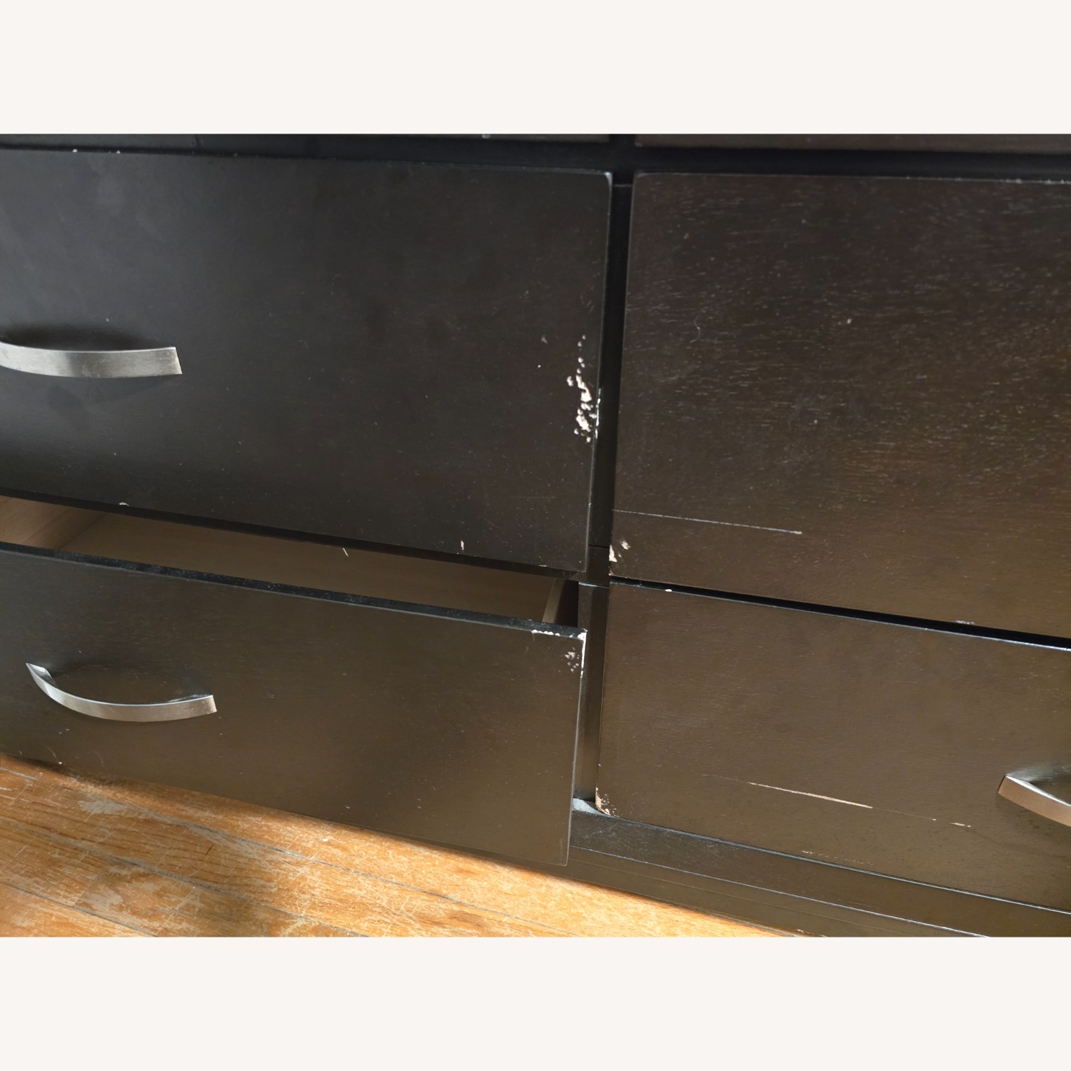 Bob's Discount Furniture Dark Brown Wood Dresser - image-4