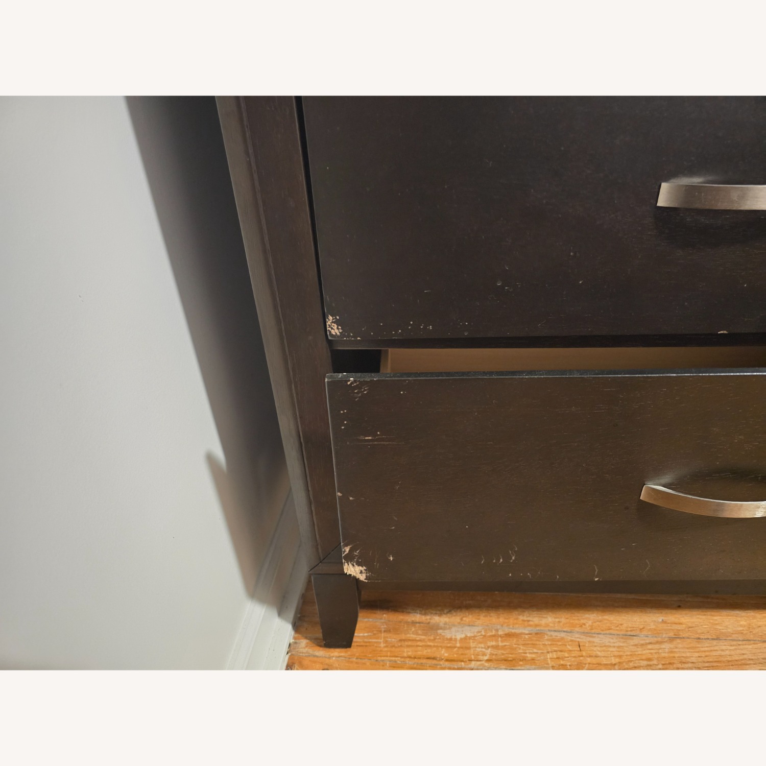 Bob's Discount Furniture Dark Brown Wood Dresser - image-5