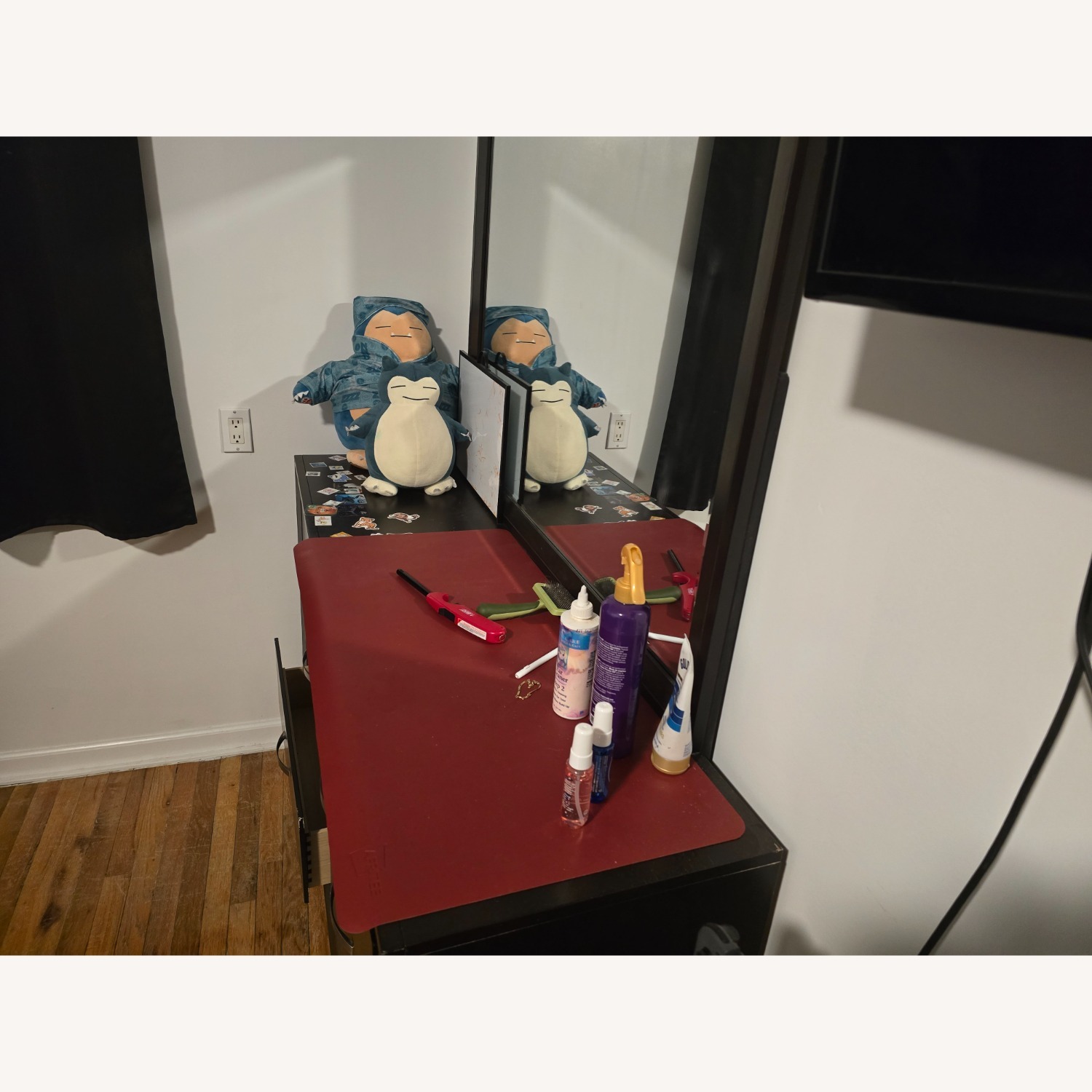 Bob's Discount Furniture Dark Brown Wood Dresser - image-3