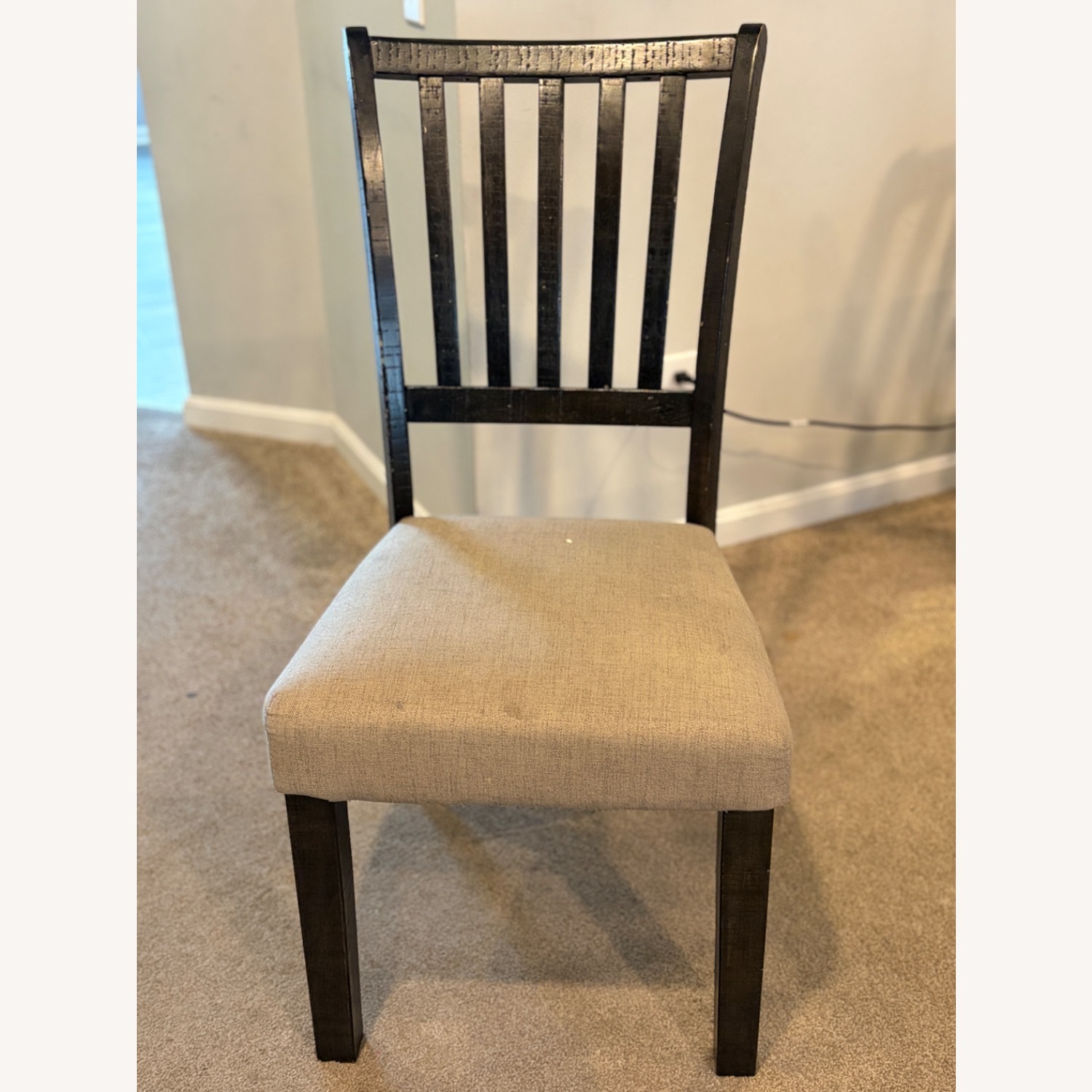 Raymour & Flanigan Light Gray Dining Chairs - image-2
