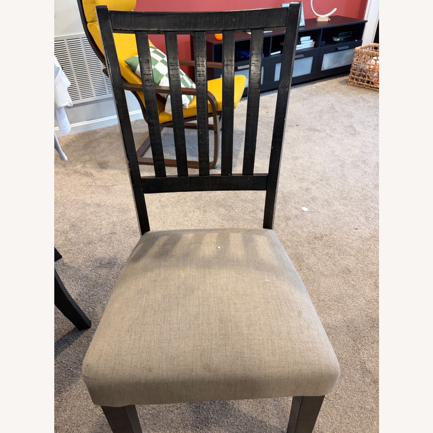 Raymour & Flanigan Light Gray Dining Chairs - image-1