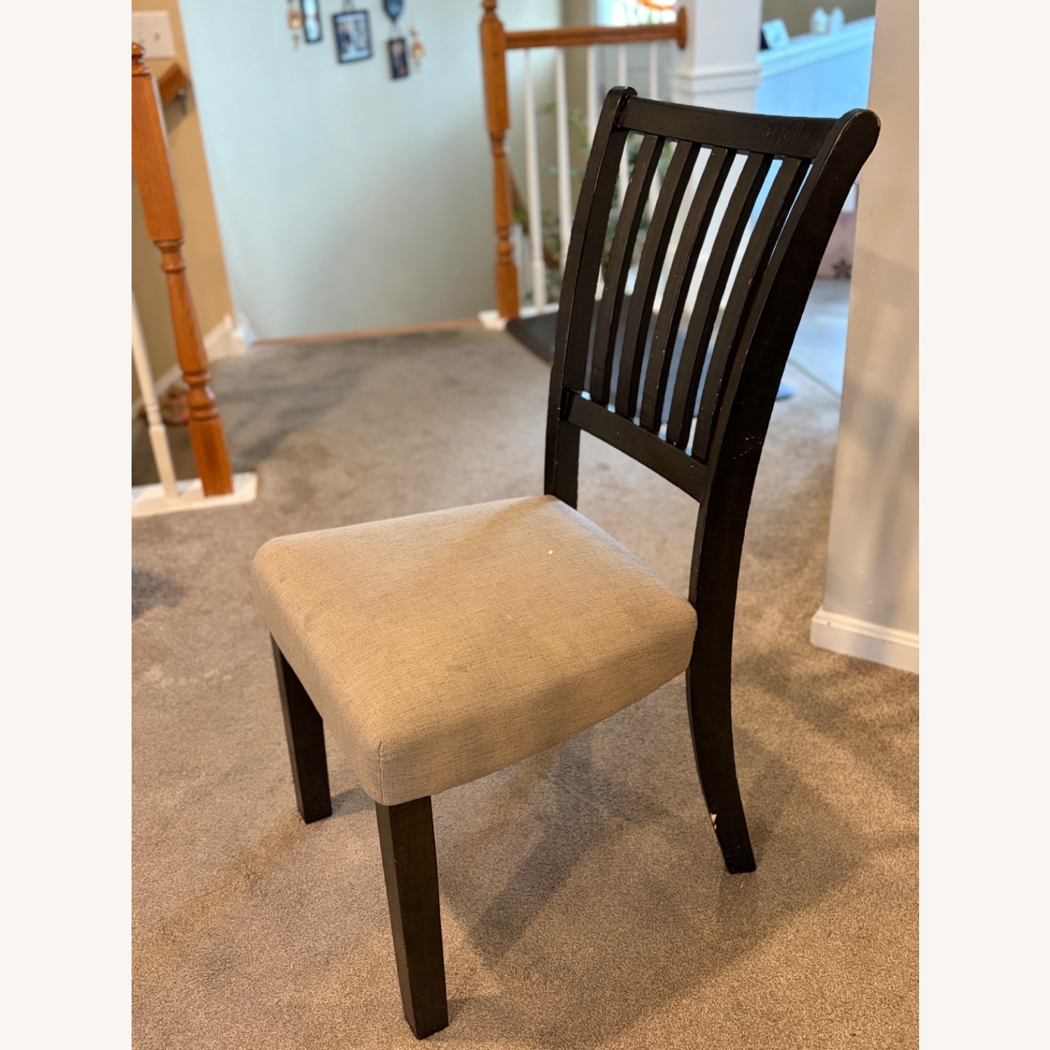 Raymour & Flanigan Light Gray Dining Chairs - image-3