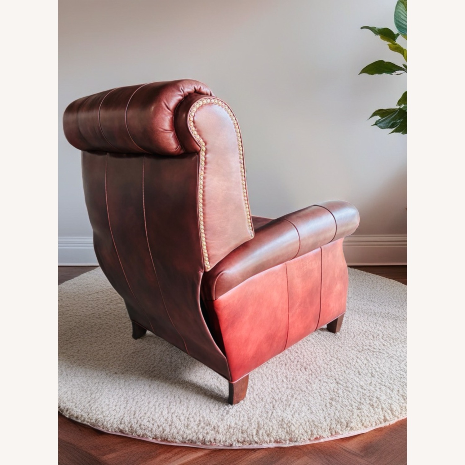 Hancock & Moore Miller Tufted Dark Brown Leather Recliner - image-3