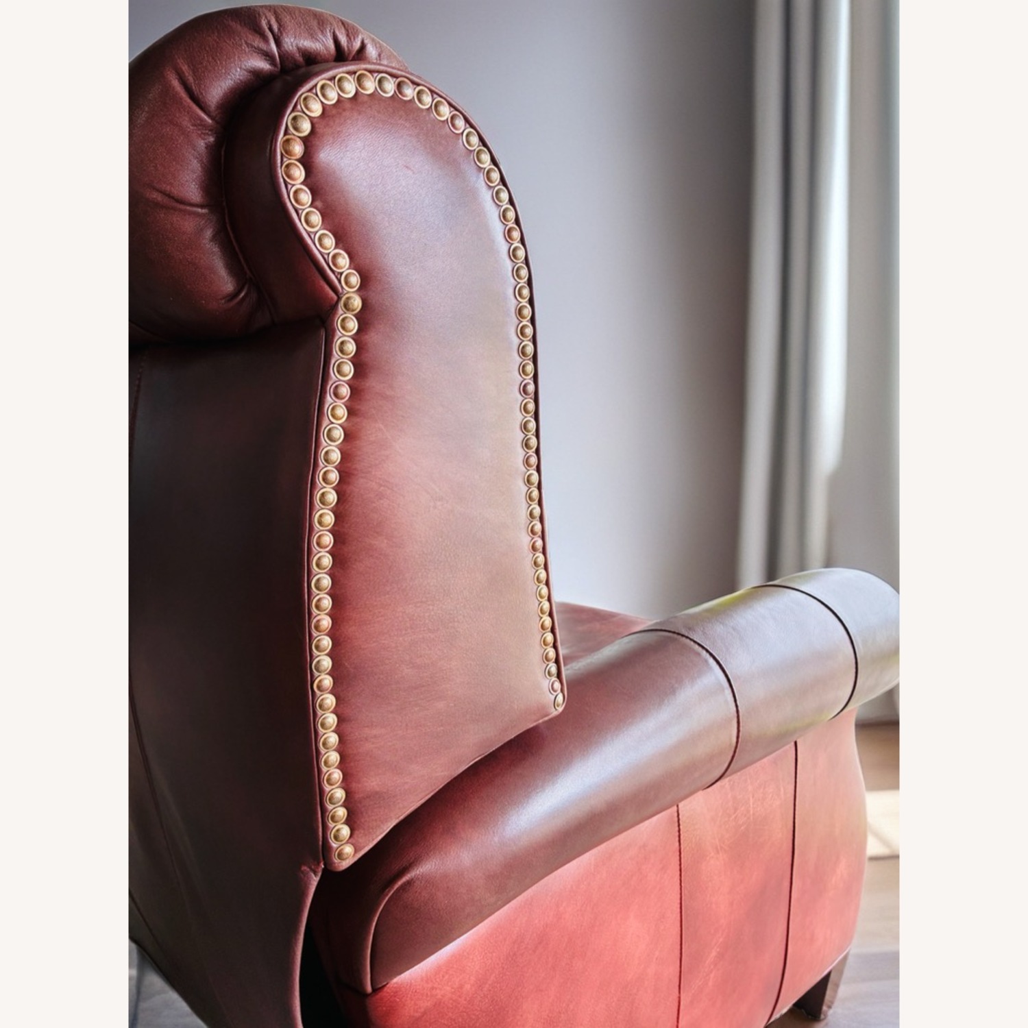 Hancock & Moore Miller Tufted Dark Brown Leather Recliner - image-4