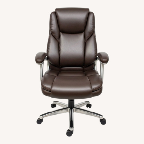 Used Dark Brown Leather Office Chairs for sale on AptDeco