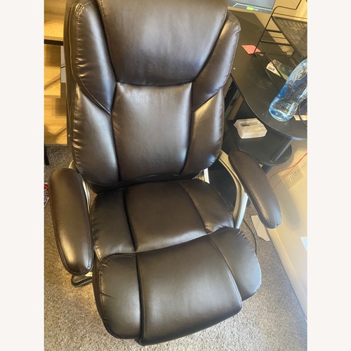 Used Dark Brown Leather Office Chairs for sale on AptDeco
