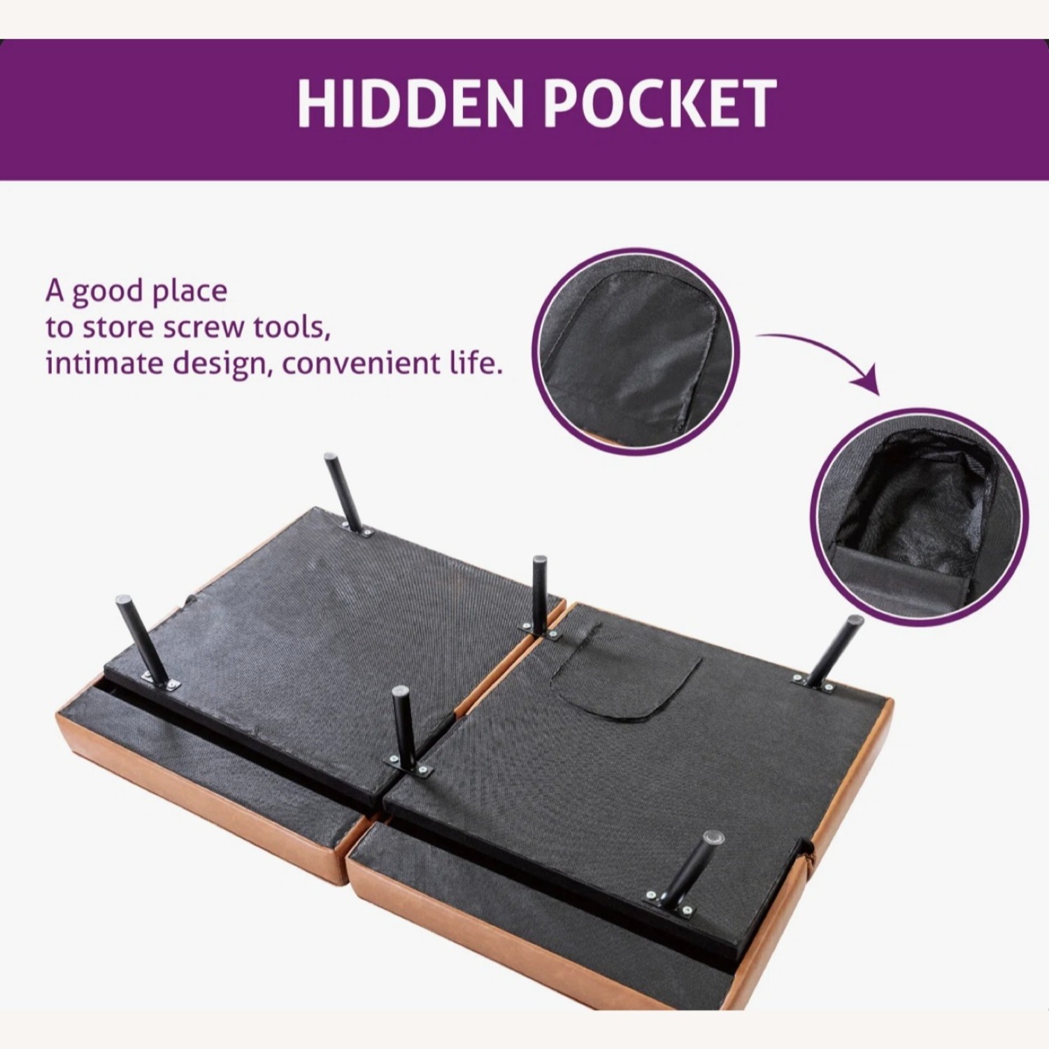 Wayfair Dark Brown Leather Sleeper Sofa - image-7