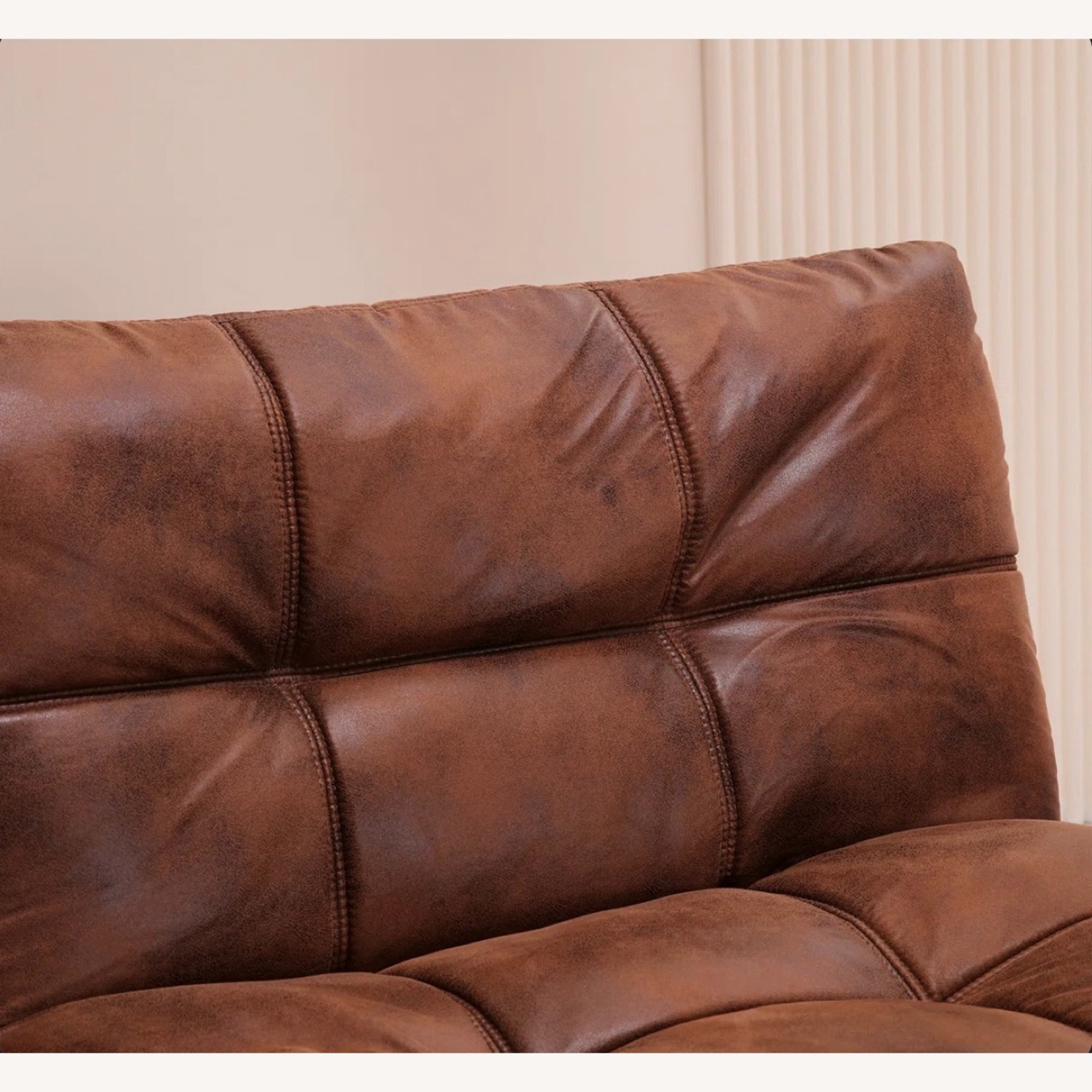 Wayfair Dark Brown Leather Sleeper Sofa - image-4