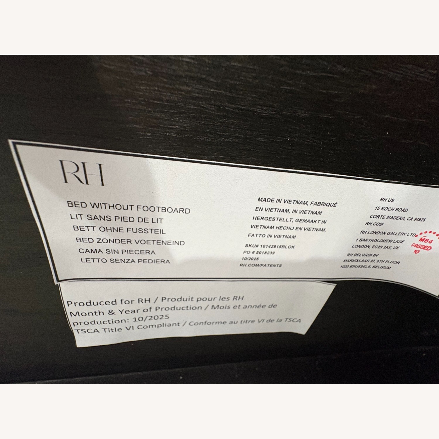 Restoration Hardware  Byron Shelter Bed – King | Black Oak  - image-19