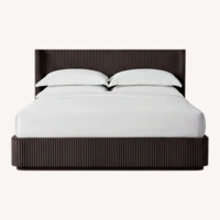 Restoration Hardware  Byron Shelter Bed – King | Black Oak 