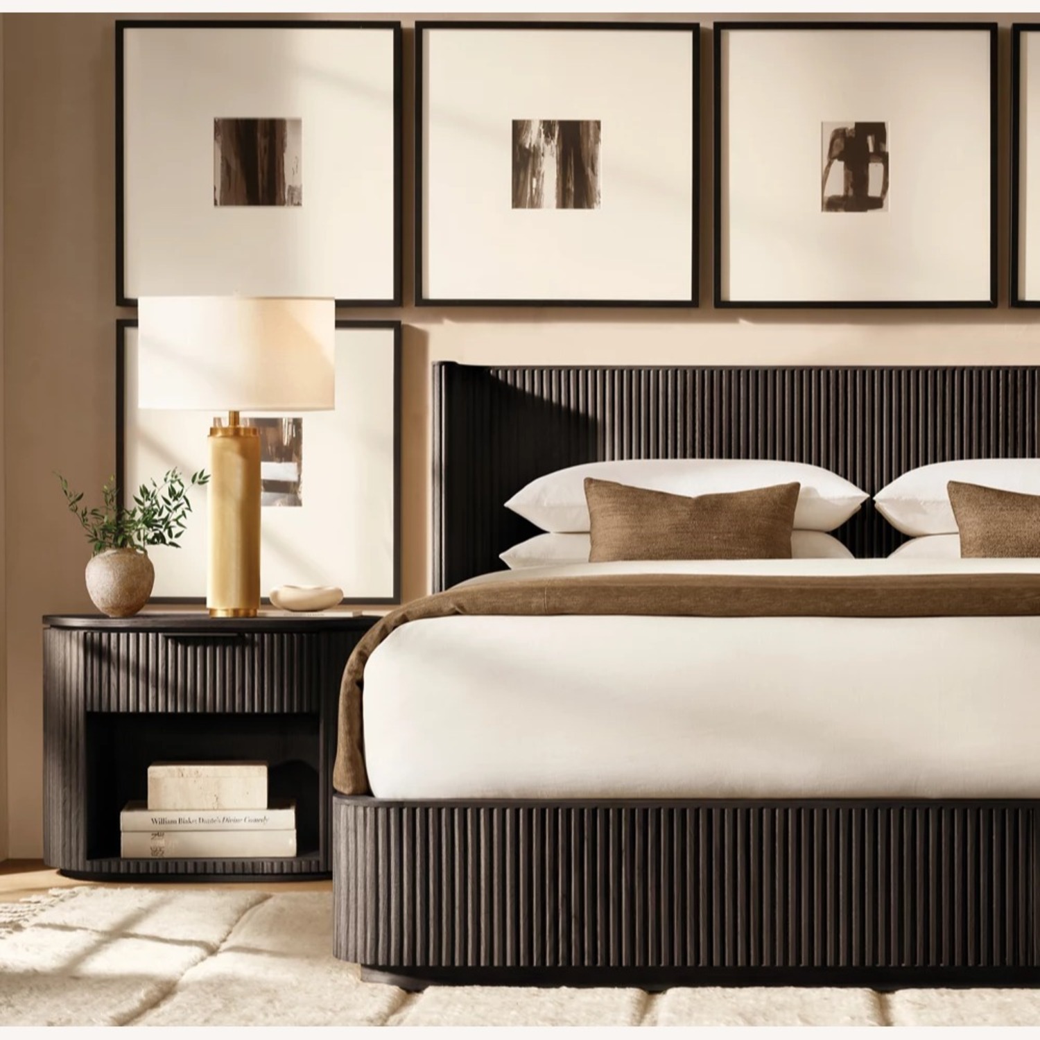 Restoration Hardware  Byron Shelter Bed – King | Black Oak  - image-2