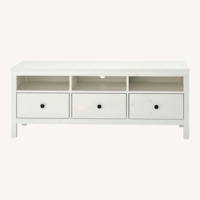 IKEA Hemnes TV Unit White Wood Media Storage