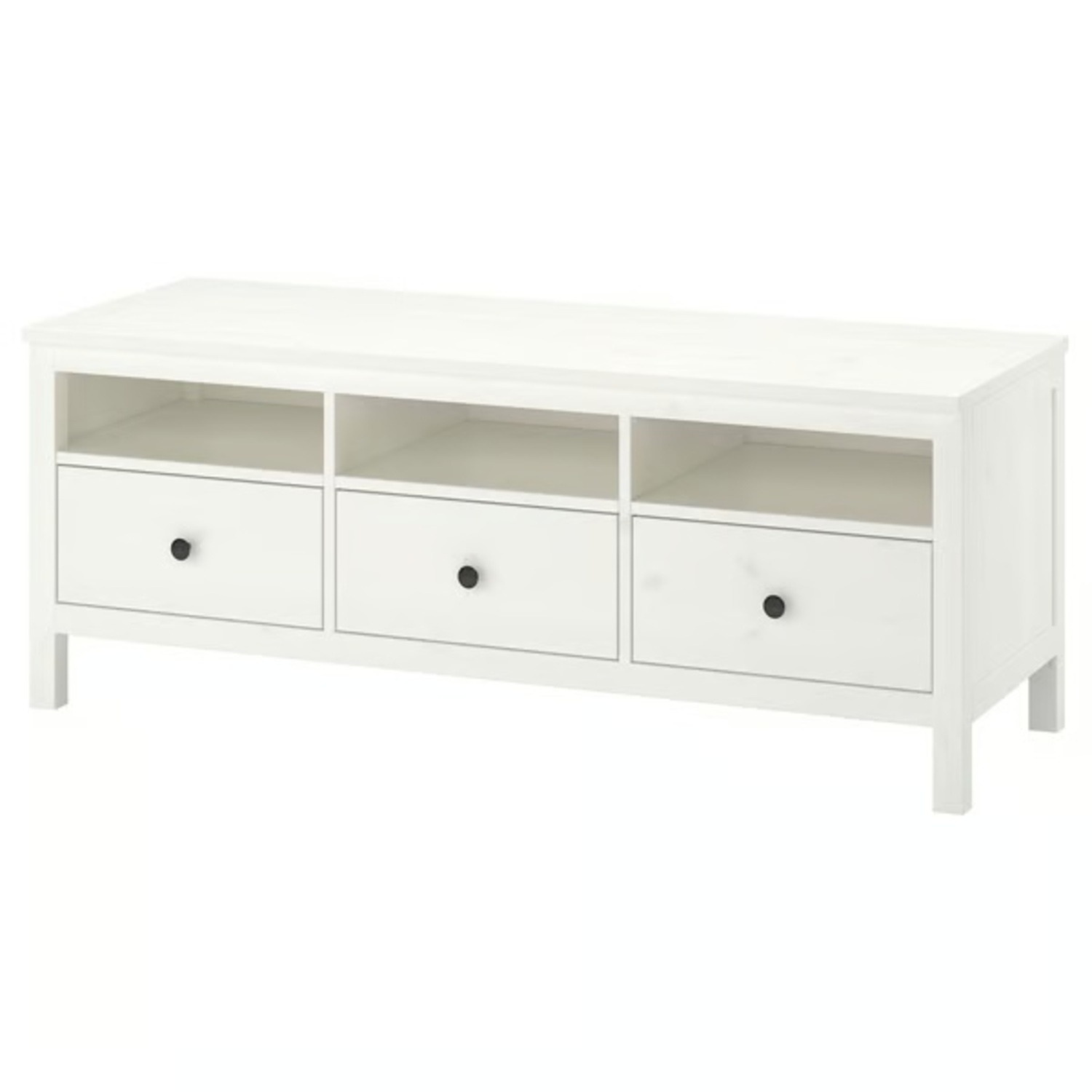 IKEA Hemnes TV Unit White Wood Media Storage - image-4