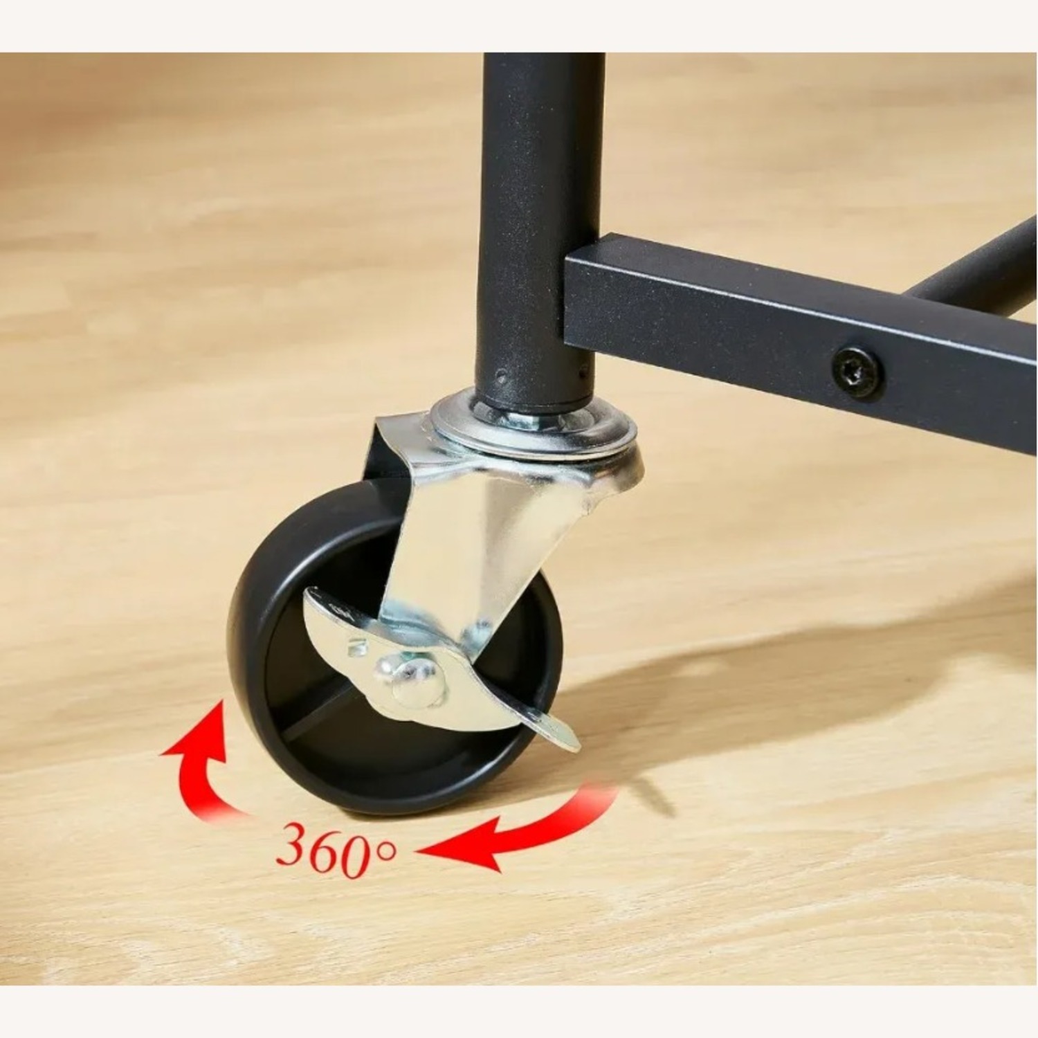 Tajsoon Industrial Style Garment Rack with Shelves - image-6