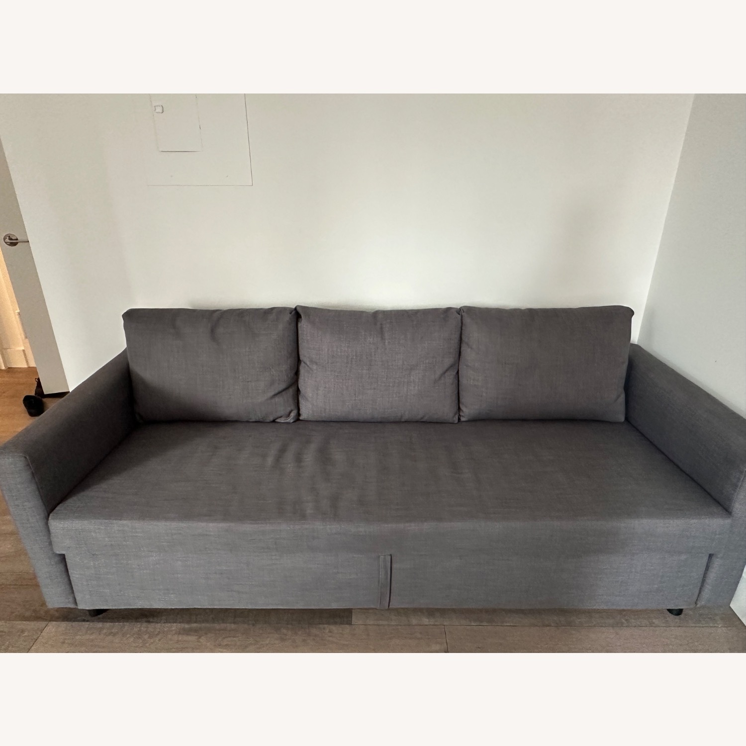 IKEA Light Gray Fabric Sleeper Sofa - image-1