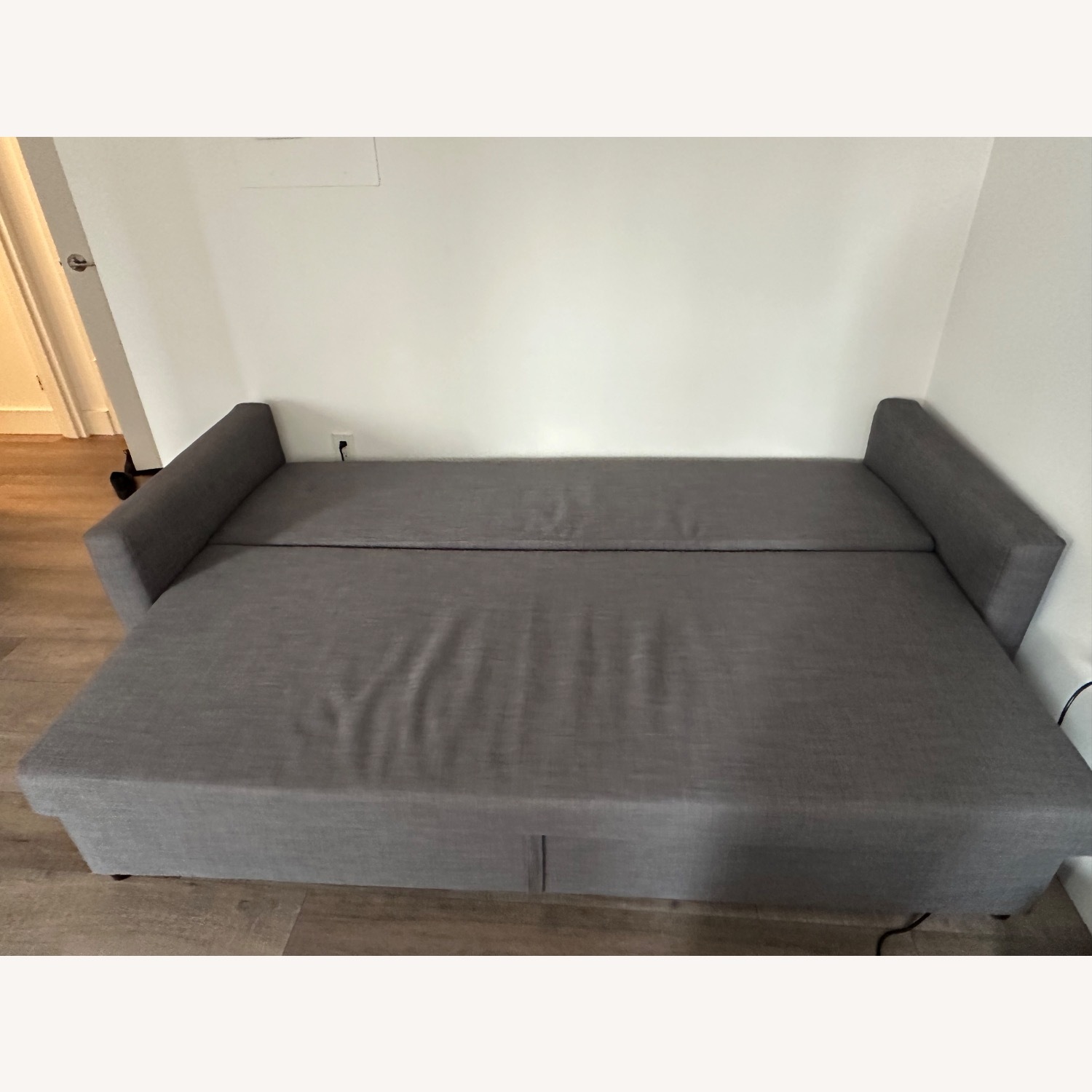 IKEA Light Gray Fabric Sleeper Sofa - image-3