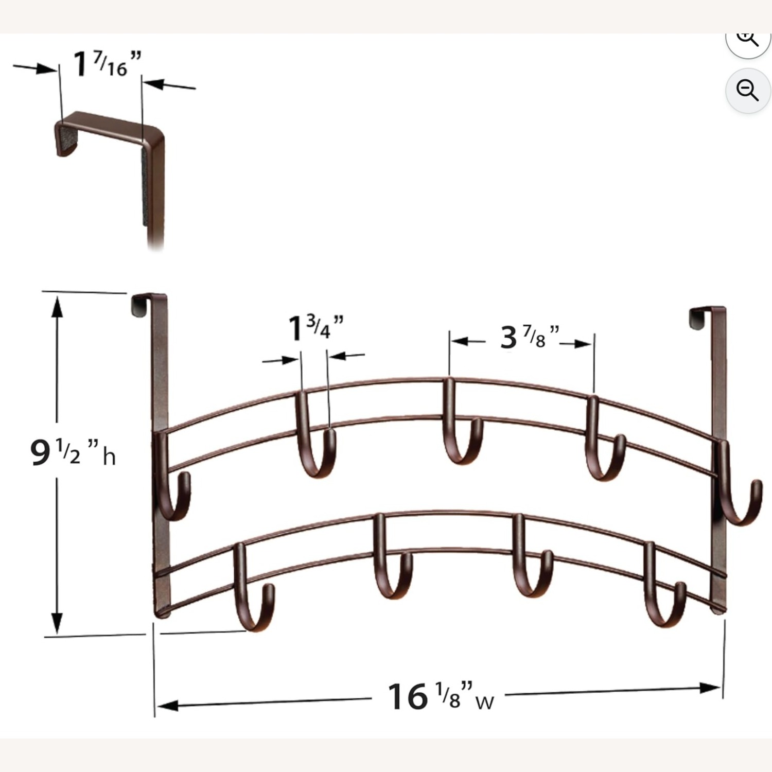 Home Depot 9 Hook Over The Door Hanger - image-3