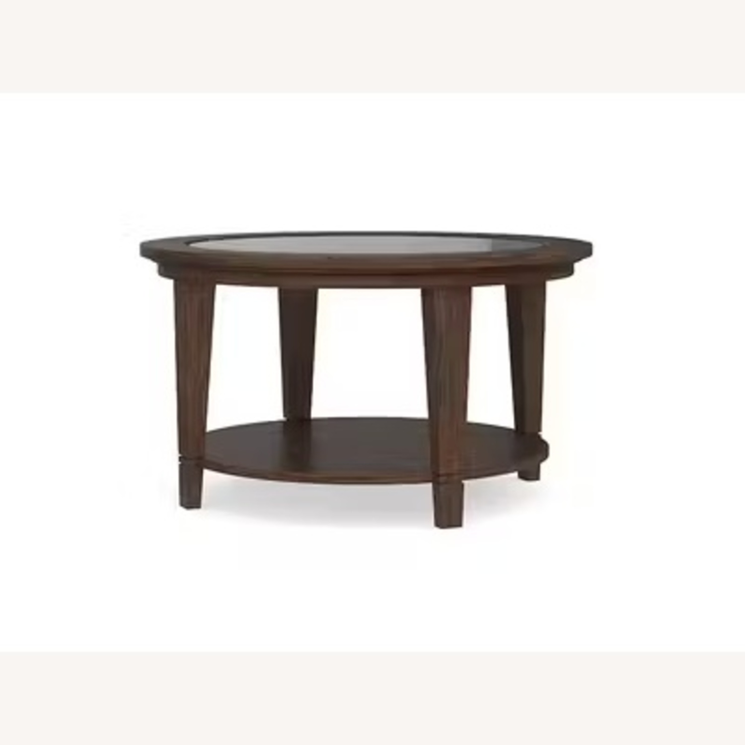 Bassett Dark Brown Glass Coffee Table - image-5
