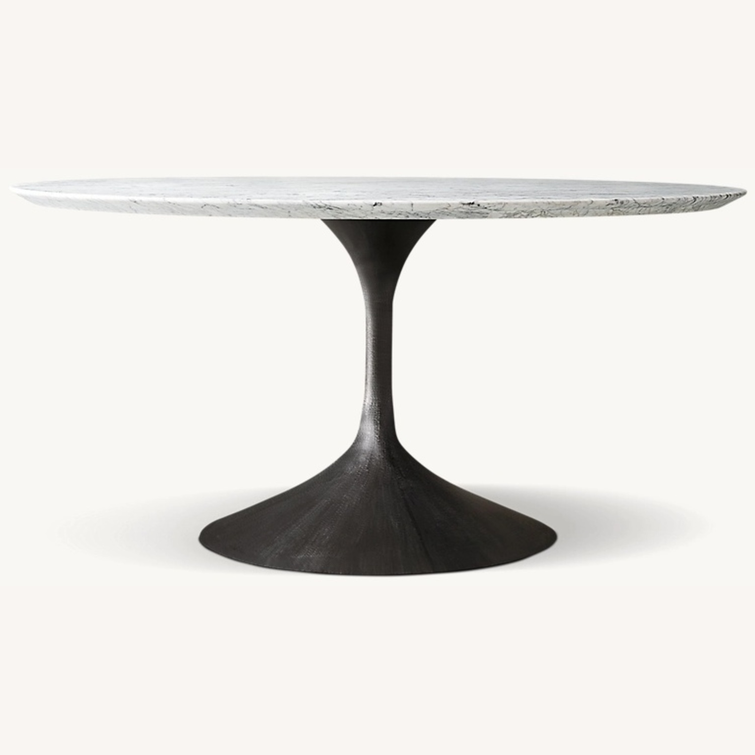 Restoration Hardware Aero Carrera Marble Dining Table - image-4