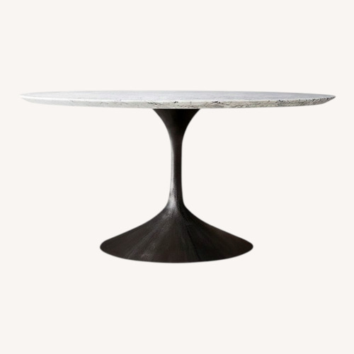 Used Restoration Hardware Aero Carrera Marble Dining Table for sale on AptDeco