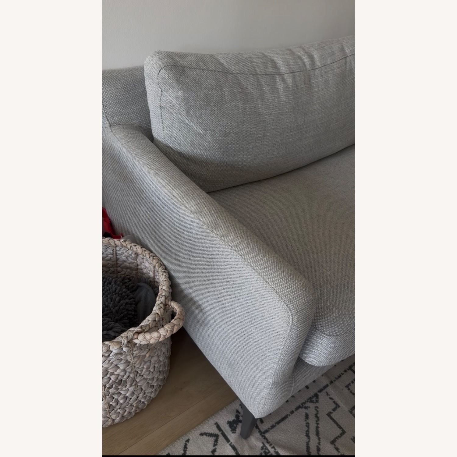 Birch Lane Light Gray Fabric 2 Piece Sectional - image-2