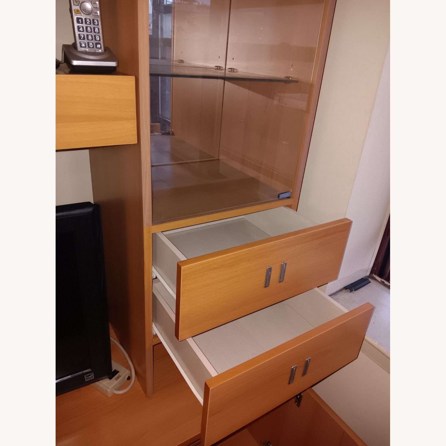 Light Brown Wood TV Cabinet - image-6