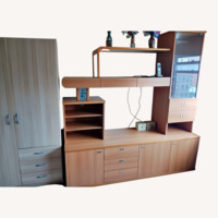 Light Brown Wood TV Cabinet