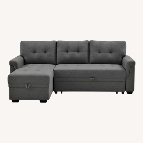 Used Wayfair Dark Gray Polyurethane Sleeper Sofa for sale on AptDeco