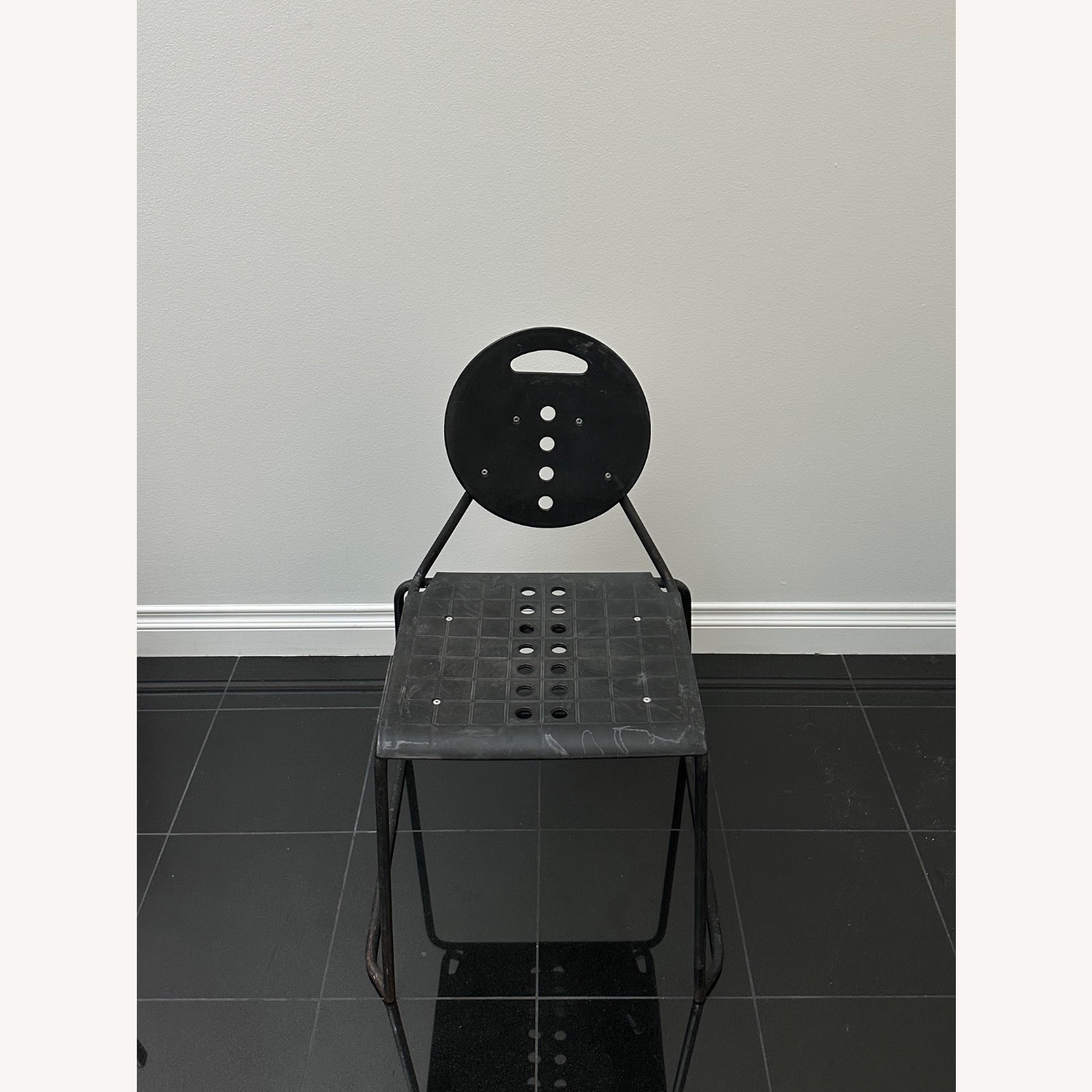 Vintage/Antique Segis Black Metal Dining Chairs - image-2