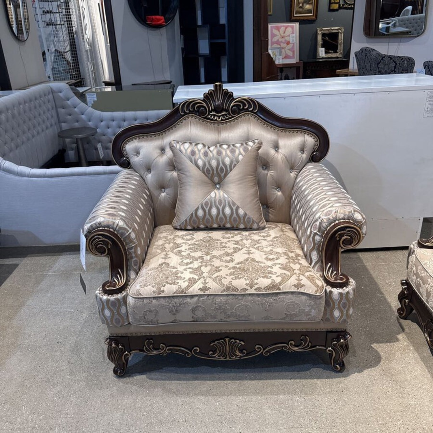 Homelegance Balthasar Cherry Chair - image-2