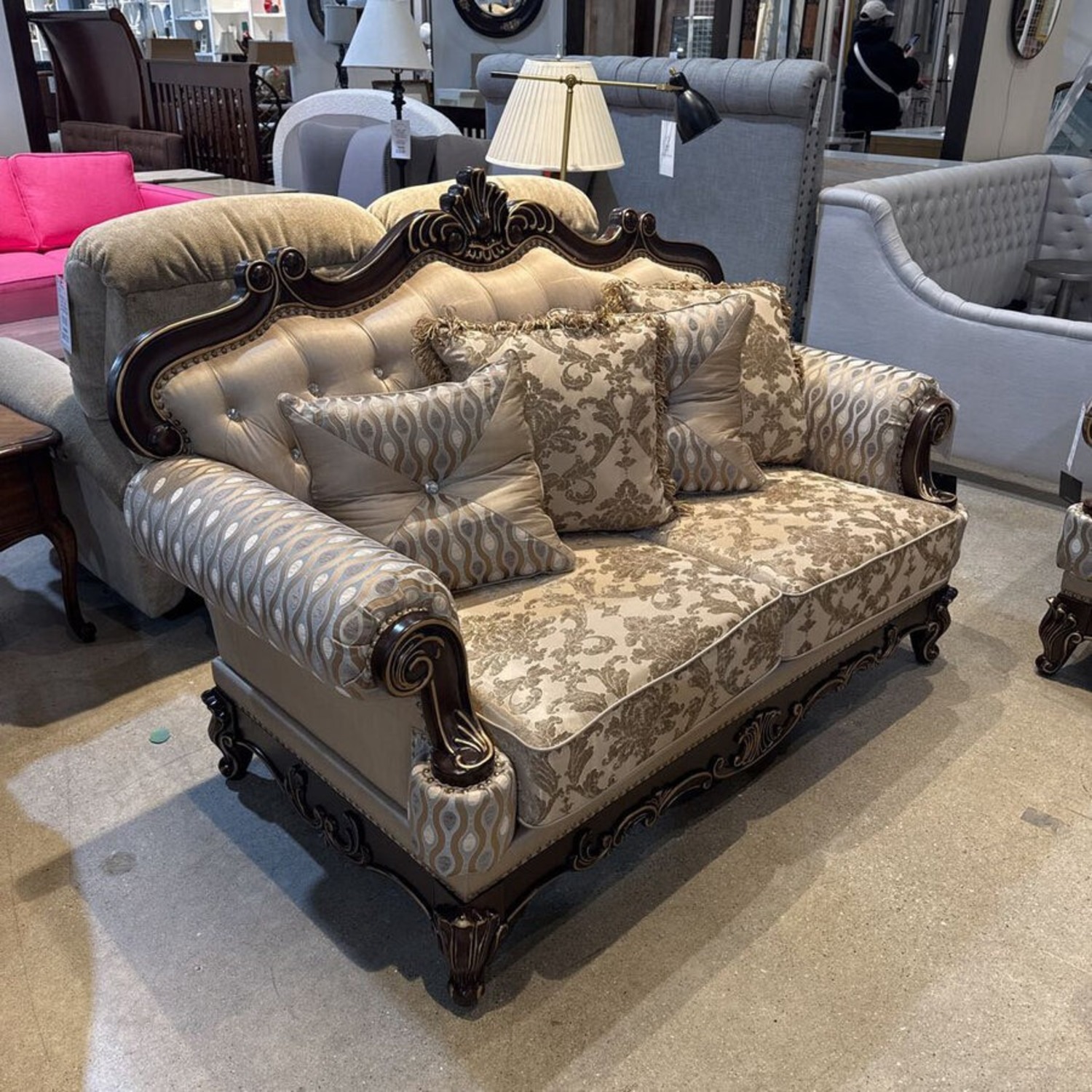 Homelegance Balthasar Cherry Loveseat - image-1