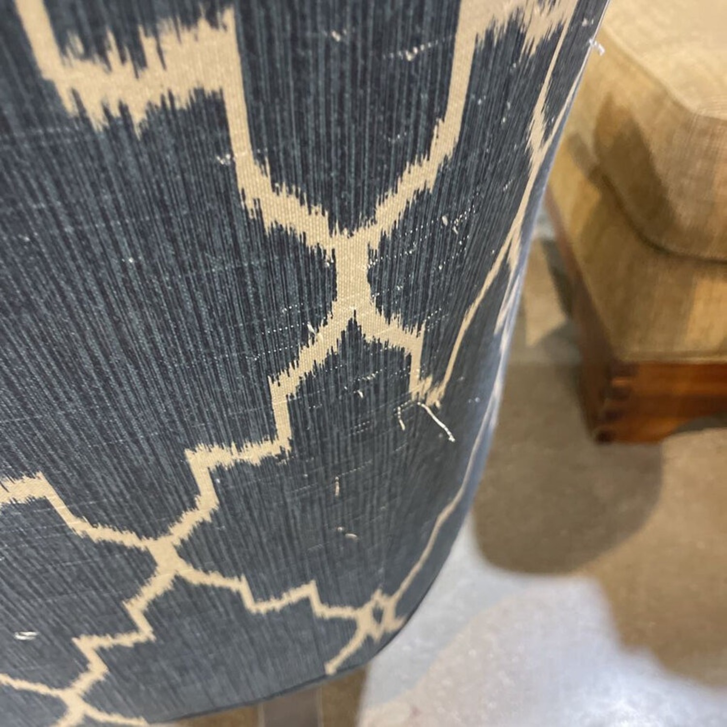 Modern Wingback Quatrefoil Pattern Chair - image-4