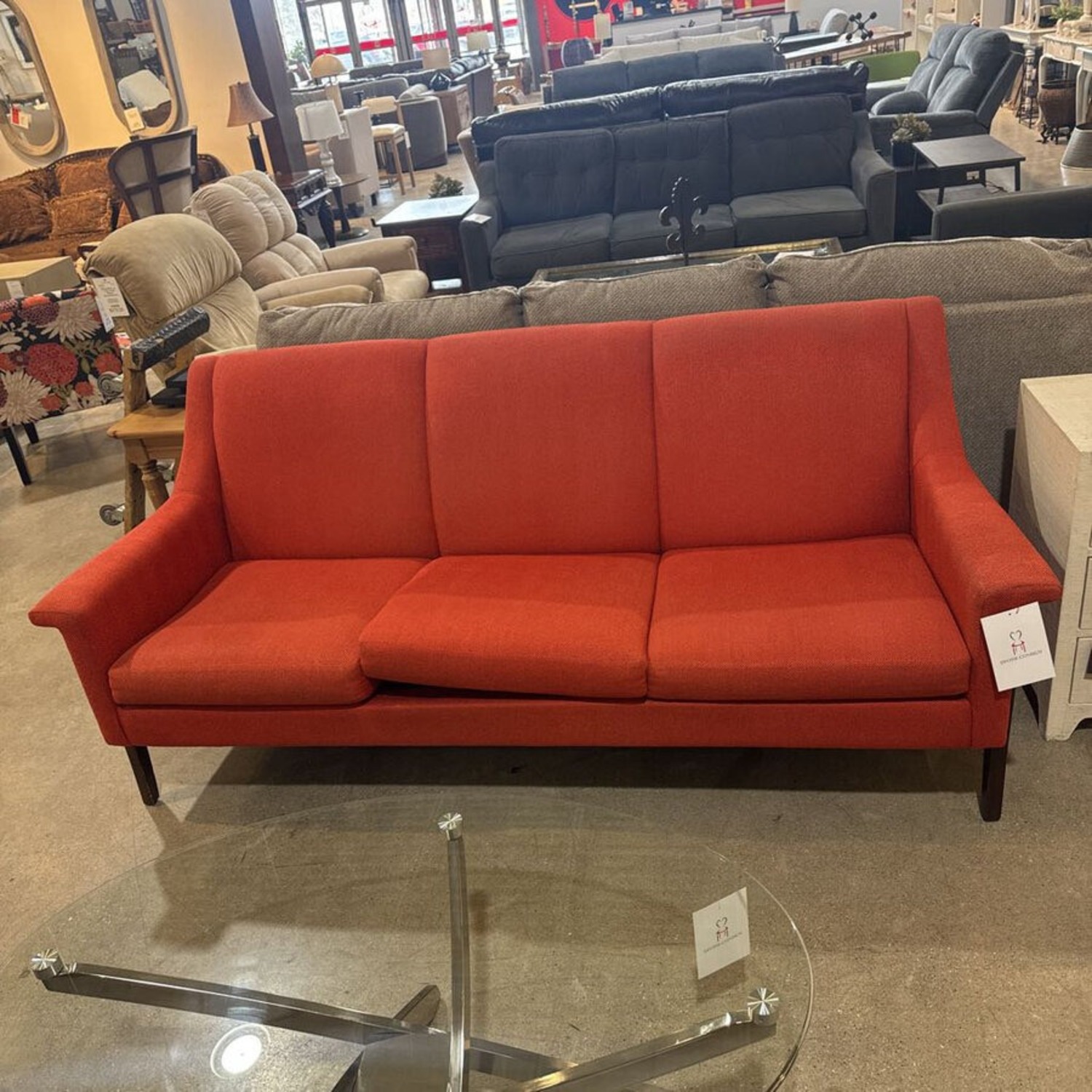 Muse 3-Seat Herringbone Pattern Modern Sofa - image-2