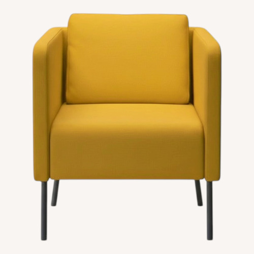 Used IKEA EKERÖ 2 Yellow Armchair for sale on AptDeco