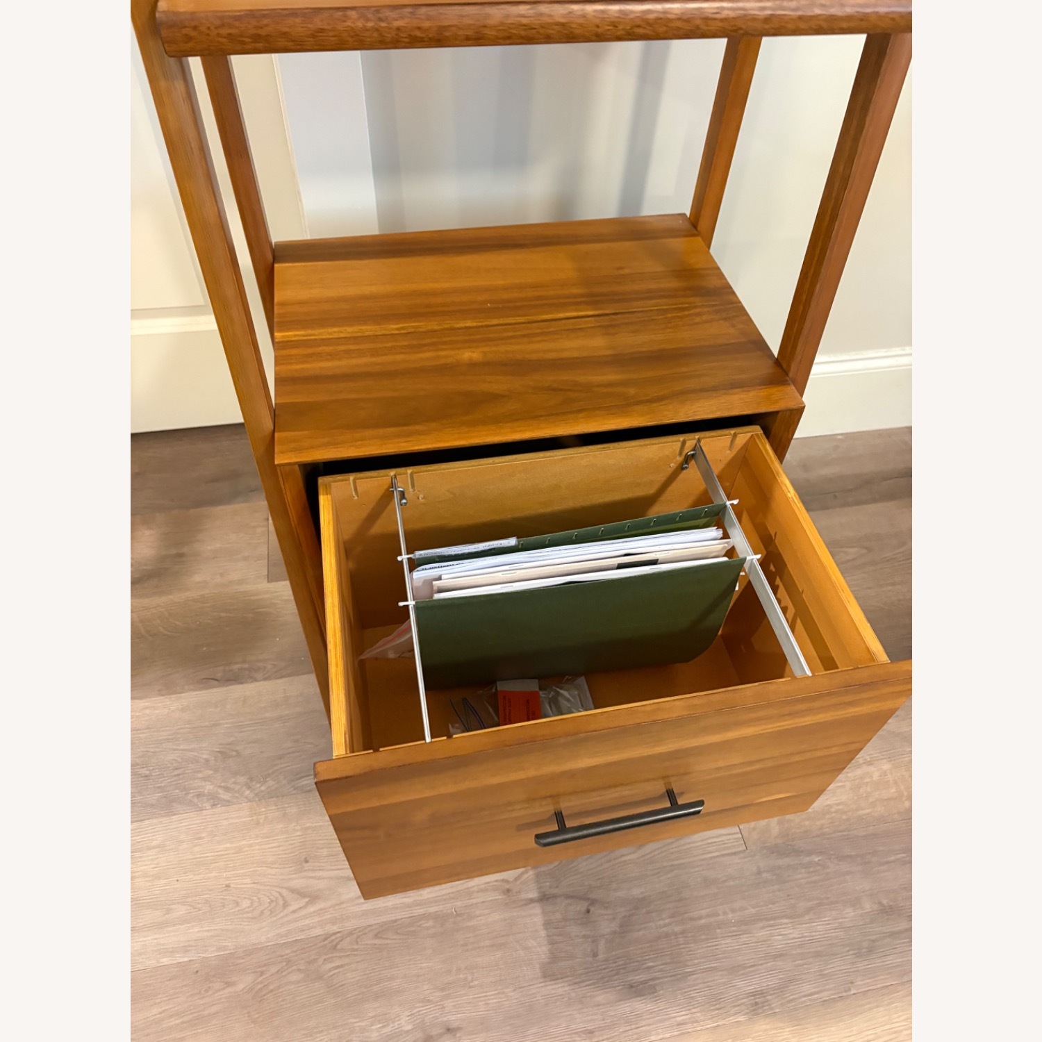 West Elm Mid Century Light Brown Wood Bookcase - image-4