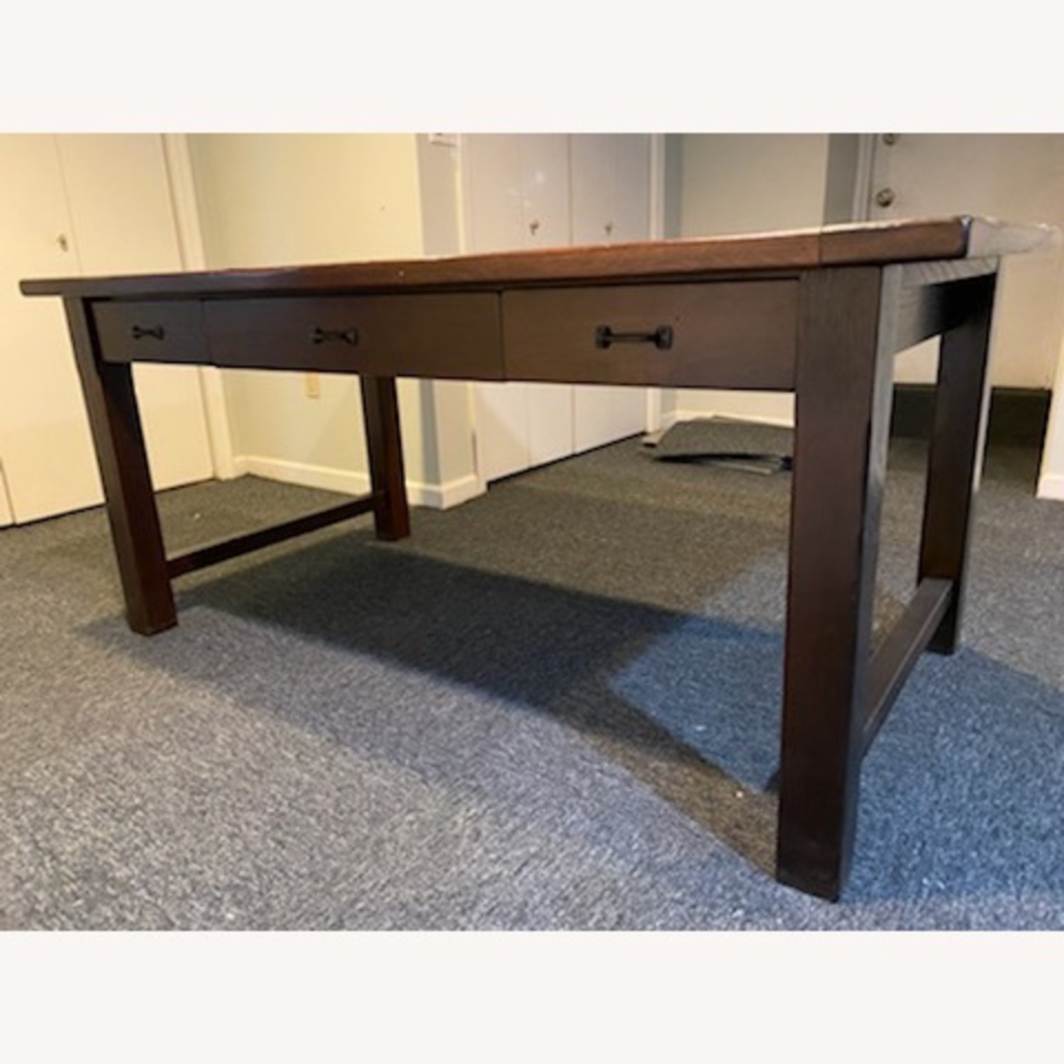 Pottery Barn Lucas Solid Oak Desk - image-1