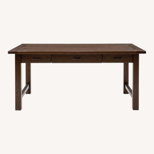 Used Pottery Barn Lucas Solid Oak Desk for sale on AptDeco