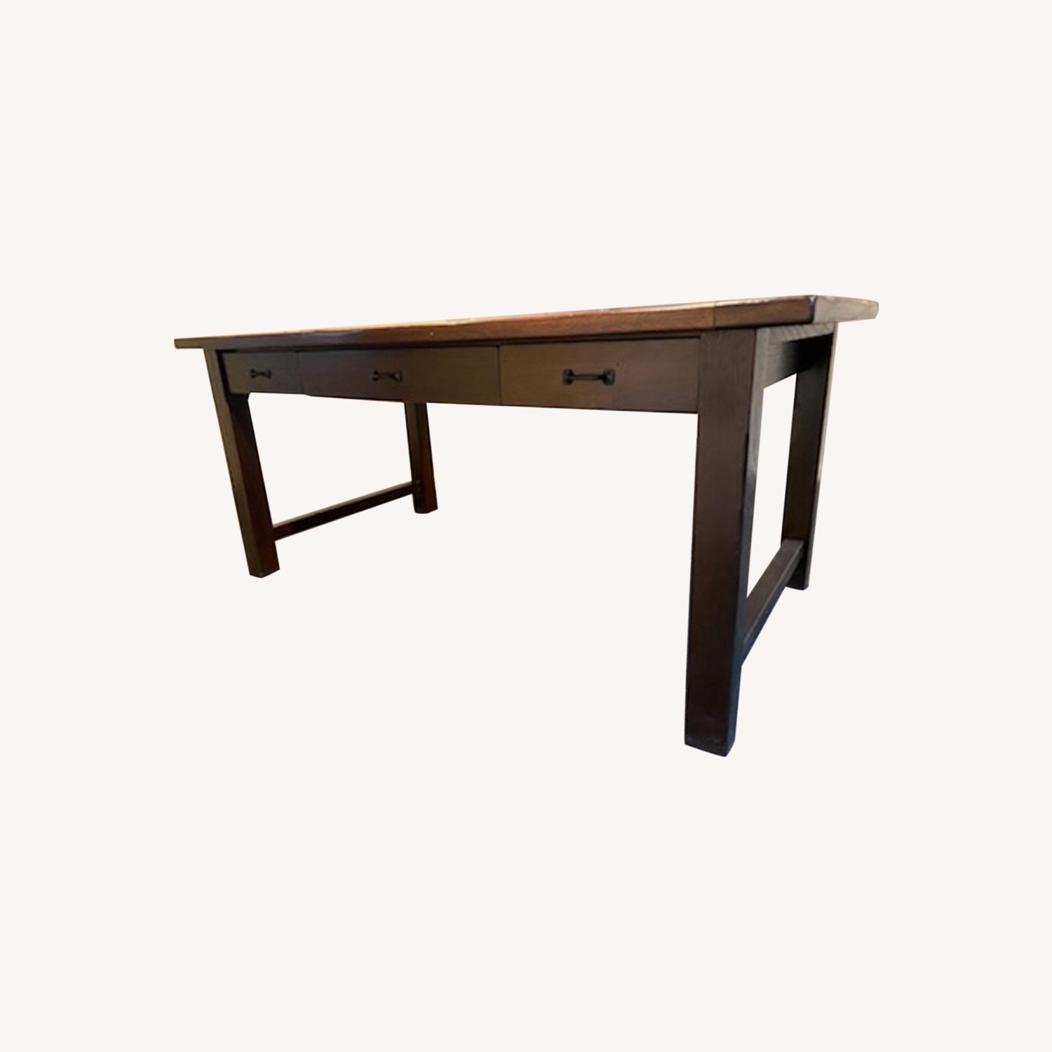 Pottery Barn Lucas Solid Oak Desk - image-7
