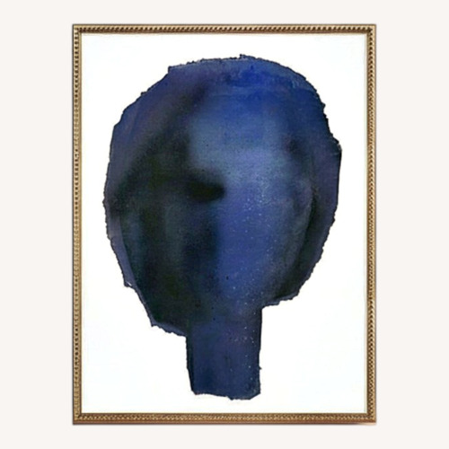 Used Anthropologie Blue Head Wall Art  for sale on AptDeco