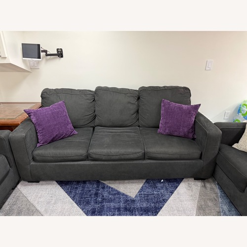 Used Ashley Furniture Dark Gray Fabric Sleeper Sofa for sale on AptDeco