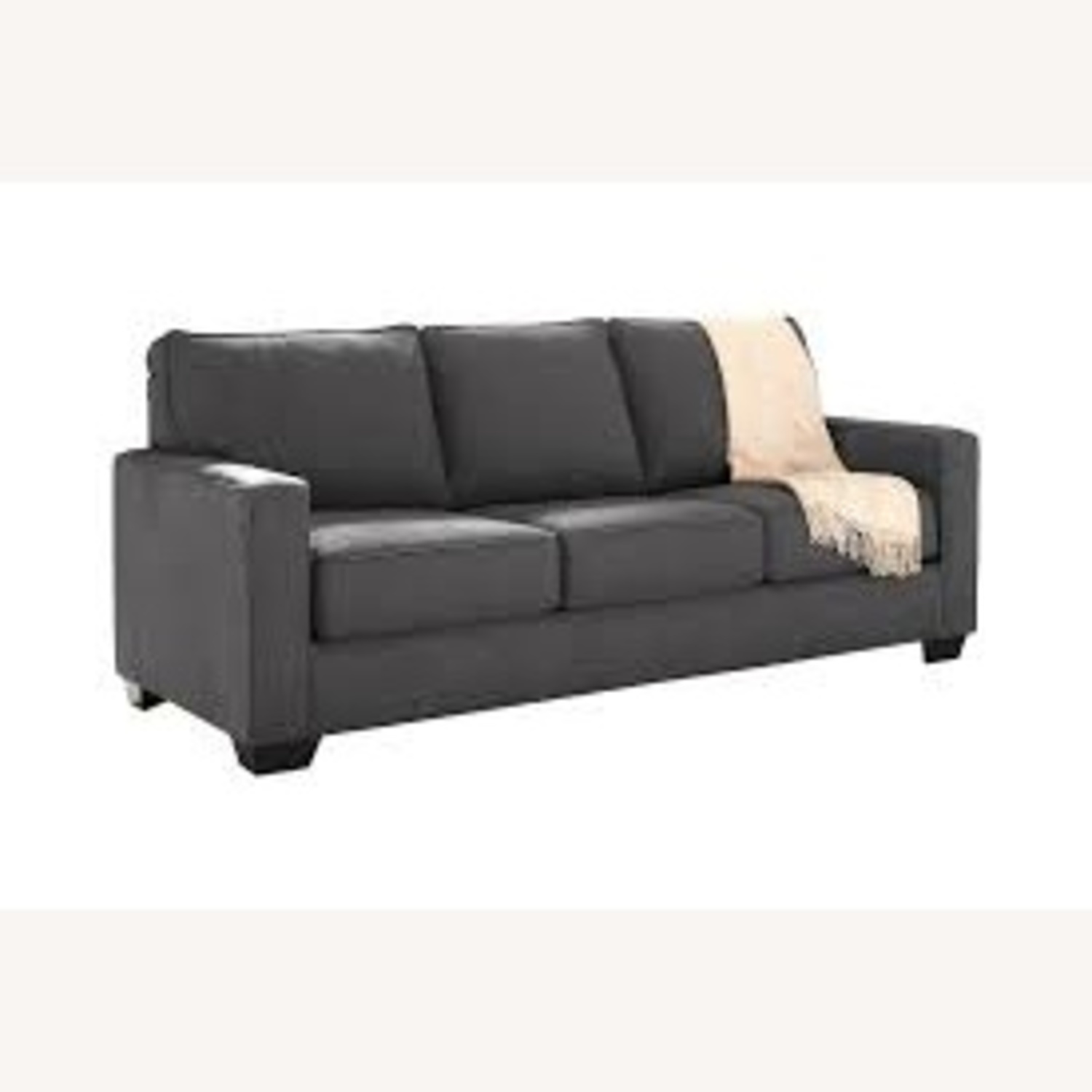 Ashley Furniture Zeb Dark Gray Fabric Sleeper Sofa - image-5
